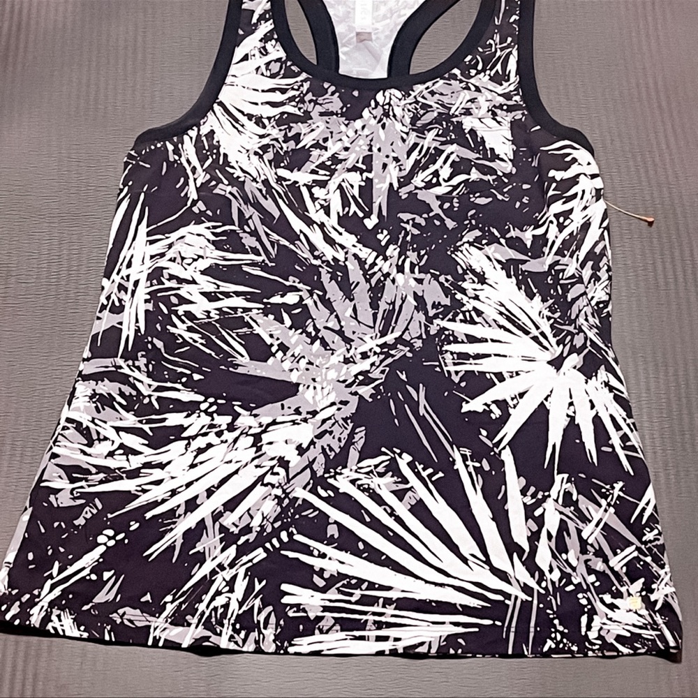 Black and white fabletics tank